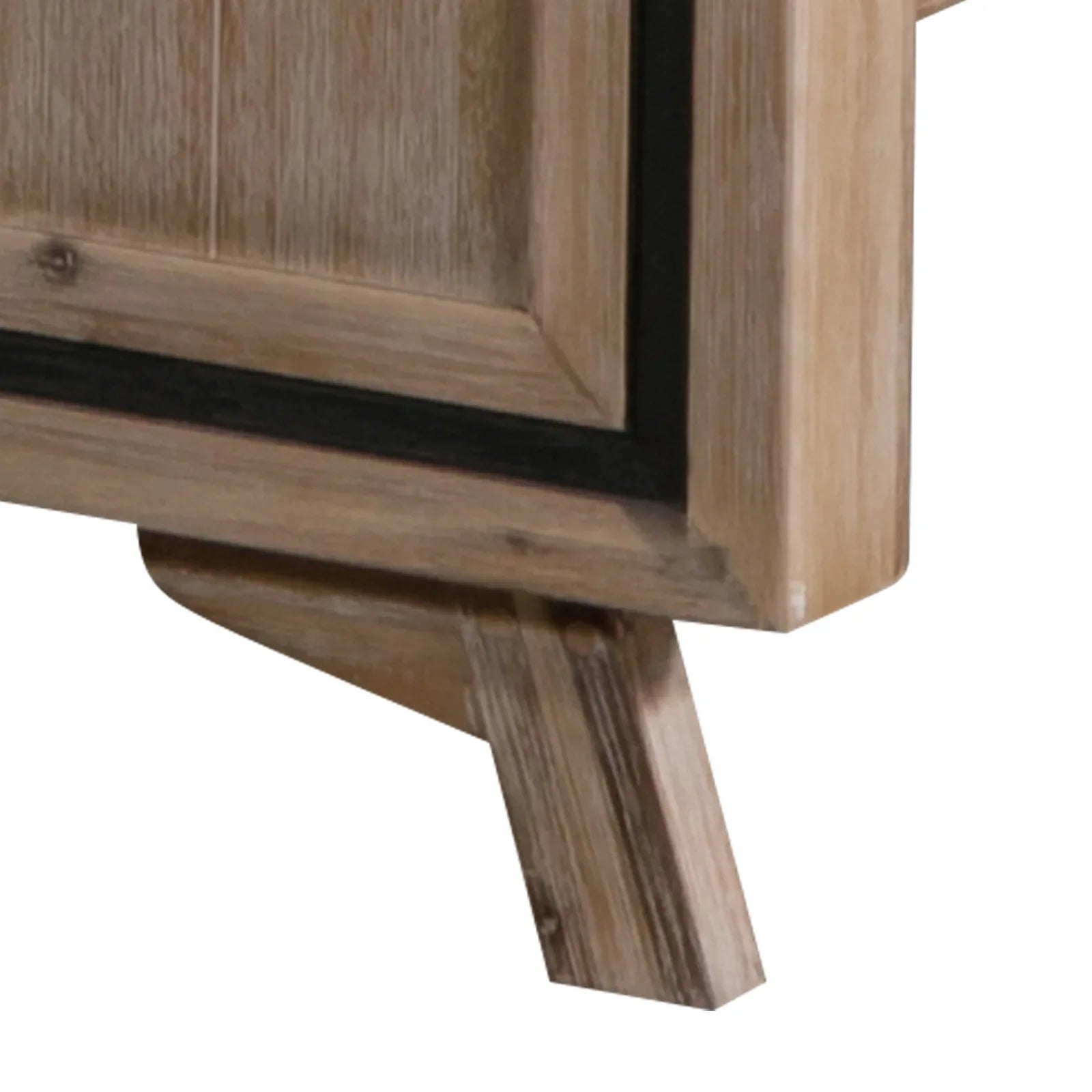 King Size Silver Brush Bed Frame in Acacia Wood Construction - Mekamart Australia