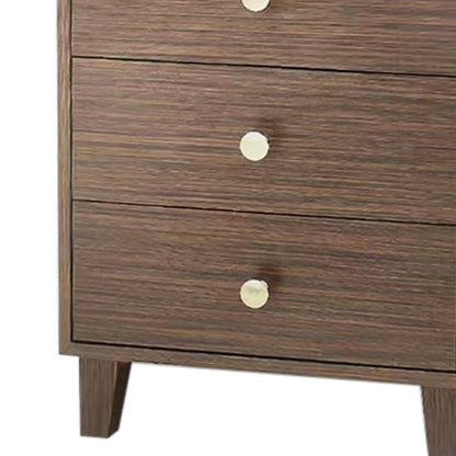 Bedside Table MDF 3 Drawers Side Table Night Stand Storage in Brown Colour - Mekamart Australia