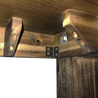 Dining Table 180cm Medium Size with Solid Acacia Wooden Base in Chocolate Colour - Mekamart Australia