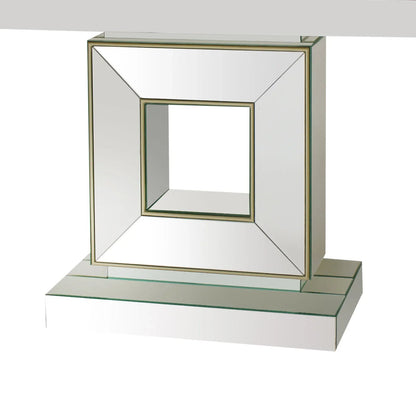 Hall Table Rectangular Shape MDF & Mirror Attractive Base - Mekamart Australia