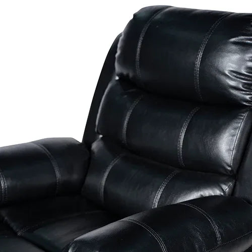 Chelsea 1R Seater Finest Leatherette Recliner Feature Console LED Light Ultra Cushioned - Mekamart Australia