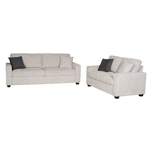 Milano 3-2 Seater Sofa Set Polyester Fabric Multilayer Two Pillows Attached Individual Pocket Spring - Mekamart Australia