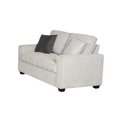 Milano 2 Seater Sofa Set Polyester Fabric Multilayer Two Pillows Attached Individual Pocket Spring - Mekamart Australia