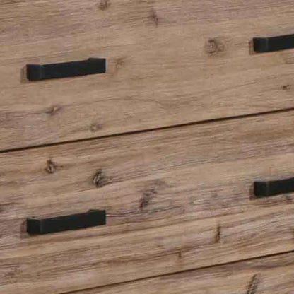 Tallboy with 5 Storage Drawers Solid Acacia Wooden Frame in Silver Brush Colour - Mekamart Australia