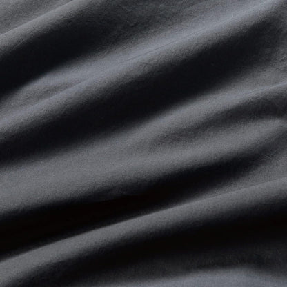 100% Vintage Washed Cotton Fitted Sheet Combo Set – 100% Natural Cotton, Ultra Soft & Breathable – Includes Fitted Sheet & Pillowcases – Machine Washable (Charcoal, Single)