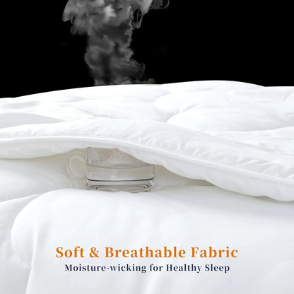 Ultra-Warm Bamboo-Blend Winter Quilt 500GSM - Hypoallergenic, Breathable & Dust-Mite Resistant Quilt - Mekamart Australia