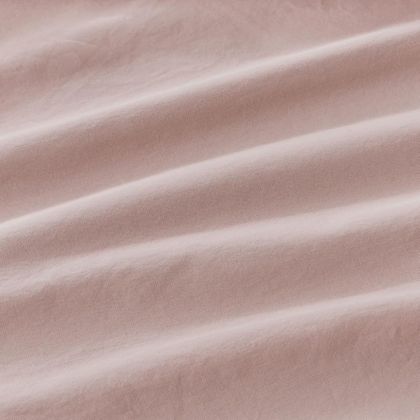 100% Vintage Washed Cotton Fitted Sheet Combo Set – 100% Natural Cotton, Ultra Soft & Breathable – Includes Fitted Sheet & Pillowcases – Machine Washable (Pink, Double)