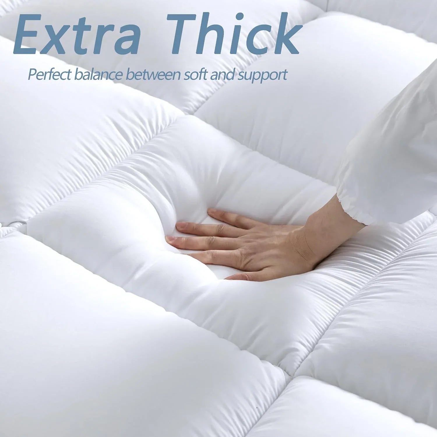 Luxurious Extra Thick 1000GSM Mattress Topper-Double size - Mekamart Australia