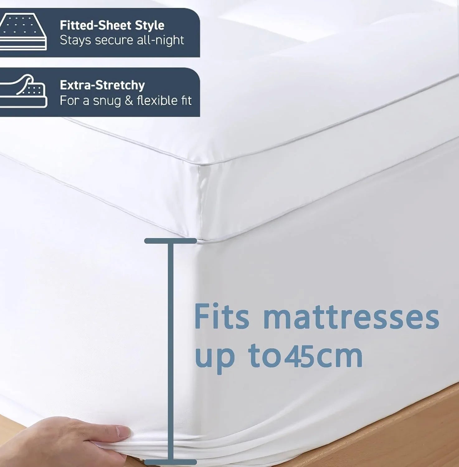 Luxurious Extra Thick 1000GSM Mattress Topper-Queen size - Mekamart Australia