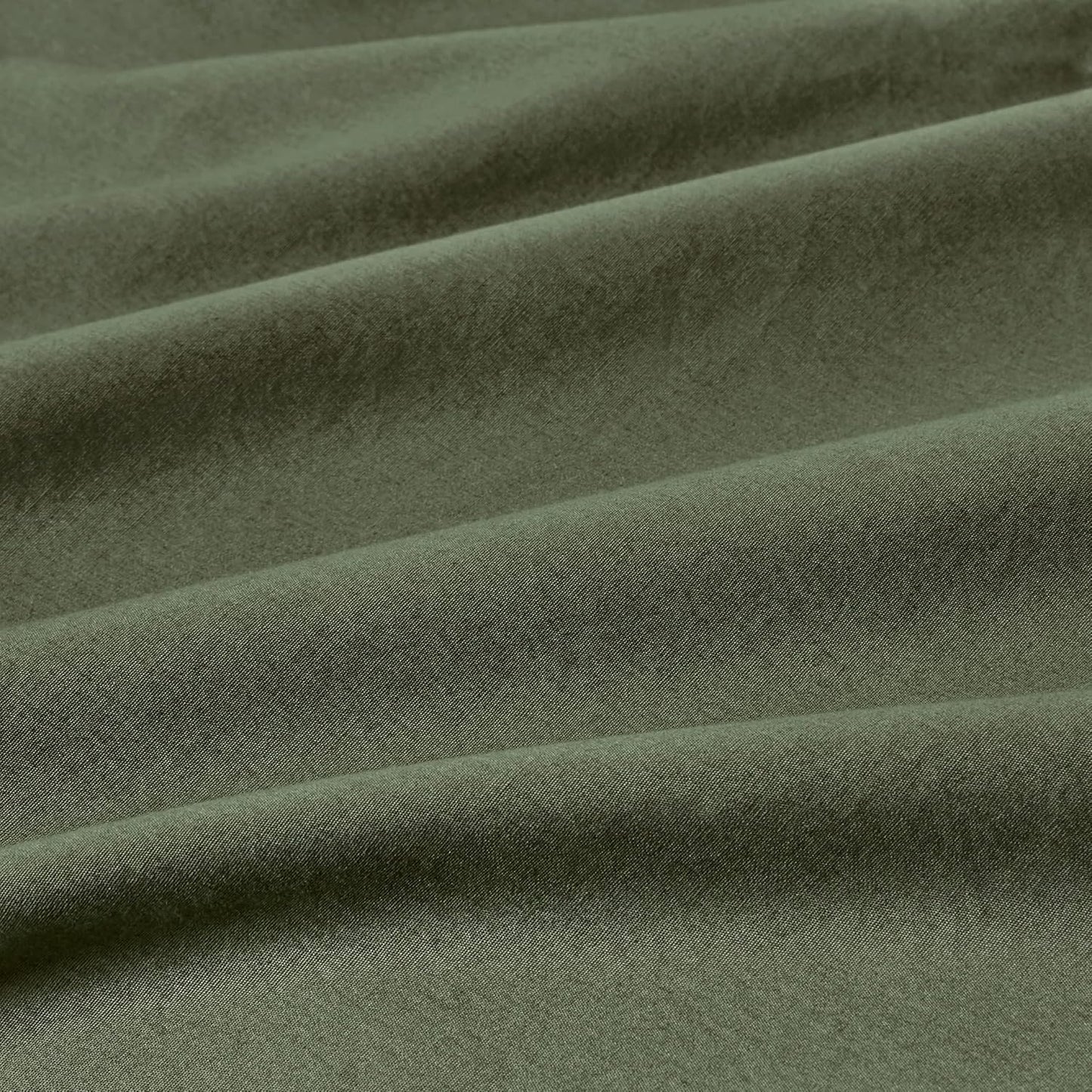 100% Vintage Washed Cotton Fitted Sheet Combo Set – 100% Natural Cotton, Ultra Soft & Breathable – Includes Fitted Sheet & Pillowcases – Machine Washable (Khaki Green, King)