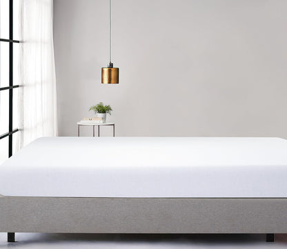 100% Jersey Cotton Soft Stretchy Breathable Fitted Sheet - White - King Size