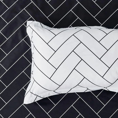 Print Microfibre Quilt Cover Set (3Pcs) - Ultra Soft, Comfy, Luxurious Duvet Cover with Zipper Closure - Elegant Design Quilt Cover Set for Bedding - Glen - King Size - Mekamart Australia