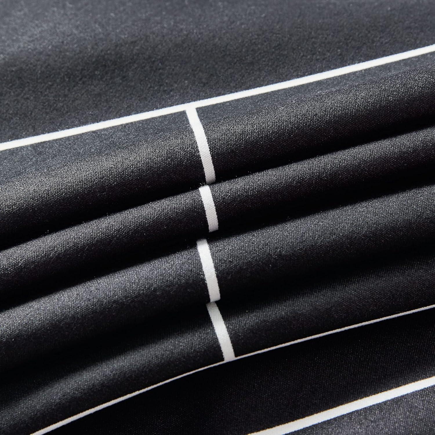 Print Microfibre Quilt Cover Set (3Pcs) - Ultra Soft, Comfy, Luxurious Duvet Cover with Zipper Closure - Elegant Design Quilt Cover Set for Bedding - Glen - King Size - Mekamart Australia