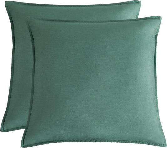 Bamboo Microfibre European Pillowcase x2 (one pair) - Green - Mekamart Australia