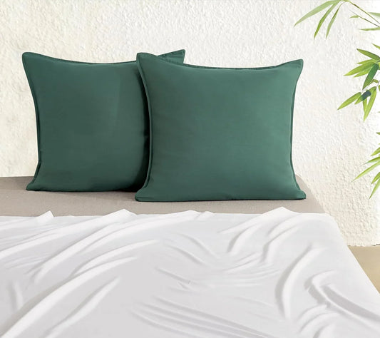 Bamboo Microfibre European Pillowcase x2 (one pair) - Green - Mekamart Australia