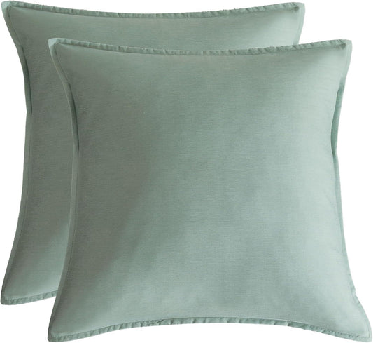 Bamboo Microfibre European Pillowcase x2 (one pair) - Sage Green - Mekamart Australia