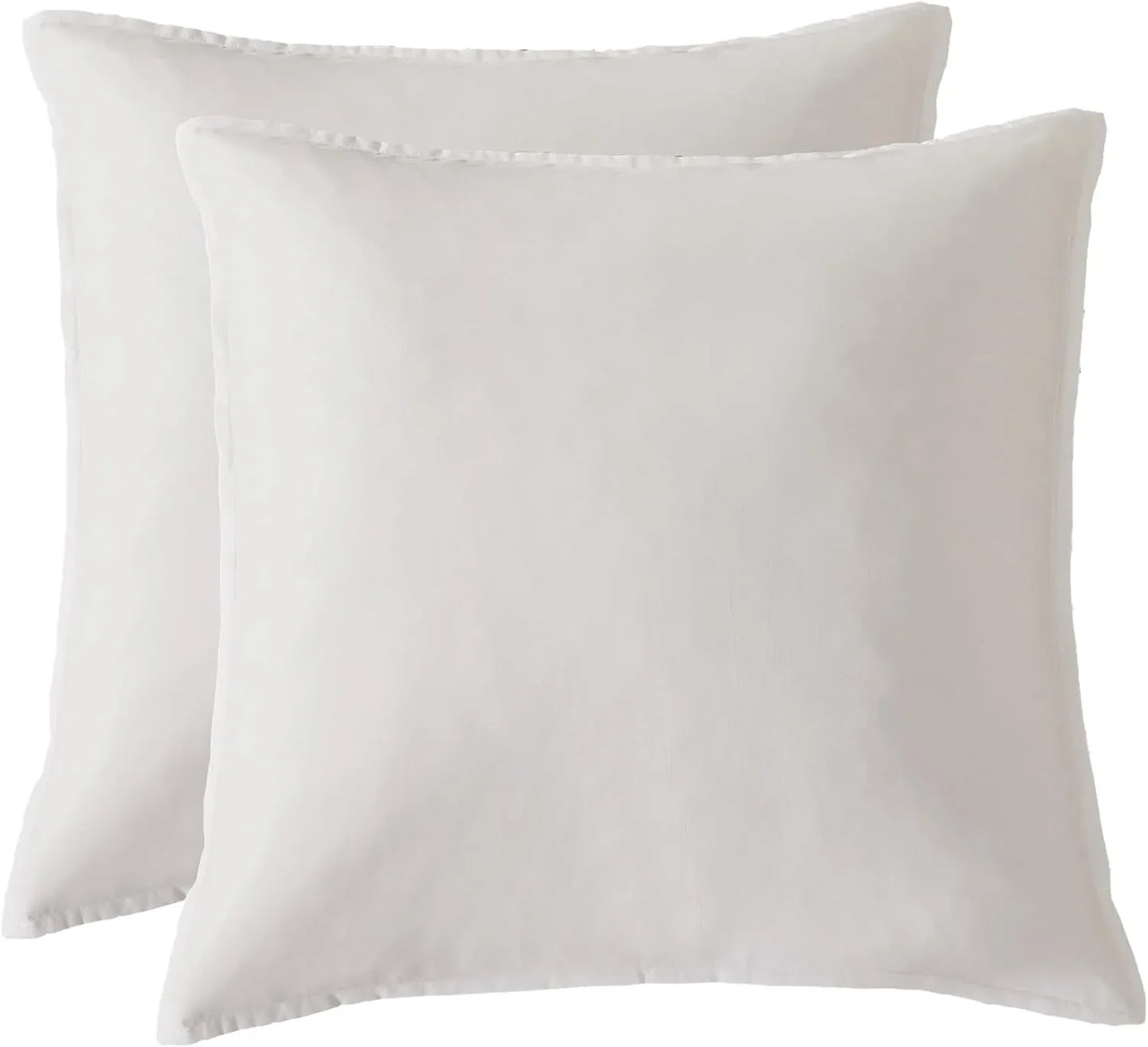 Bamboo Microfibre European Pillowcase x2 (one pair) - White - Mekamart Australia