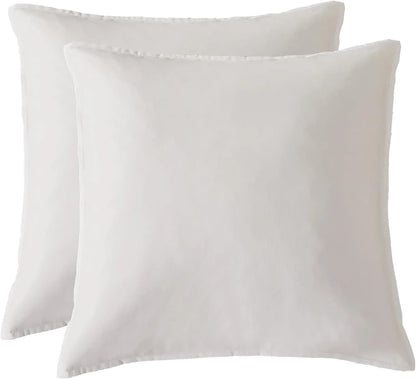 Bamboo Microfibre European Pillowcase x2 (one pair) - White - Mekamart Australia