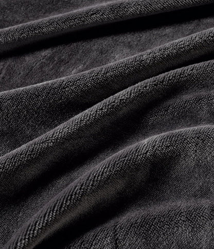 Teddy Sherpa Twin-Pack European Pillowcases - Soft Reversible Velvet & Sherpa Cushion Covers - Machine Washable with Zipper Closure - 65x65cm - Charcoal - Mekamart Australia