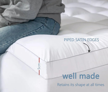 Luxurious Extra Thick 1000GSM Mattress Topper-King Single size - Mekamart Australia