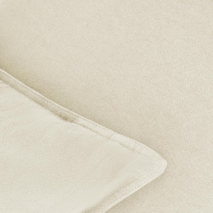 Linen Cushion Covers - 30% Linen 70% Cotton Blend, Soft & Breathable with Hidden Zipper Design - Linen, 45cm x 45cm (Twin Pack)