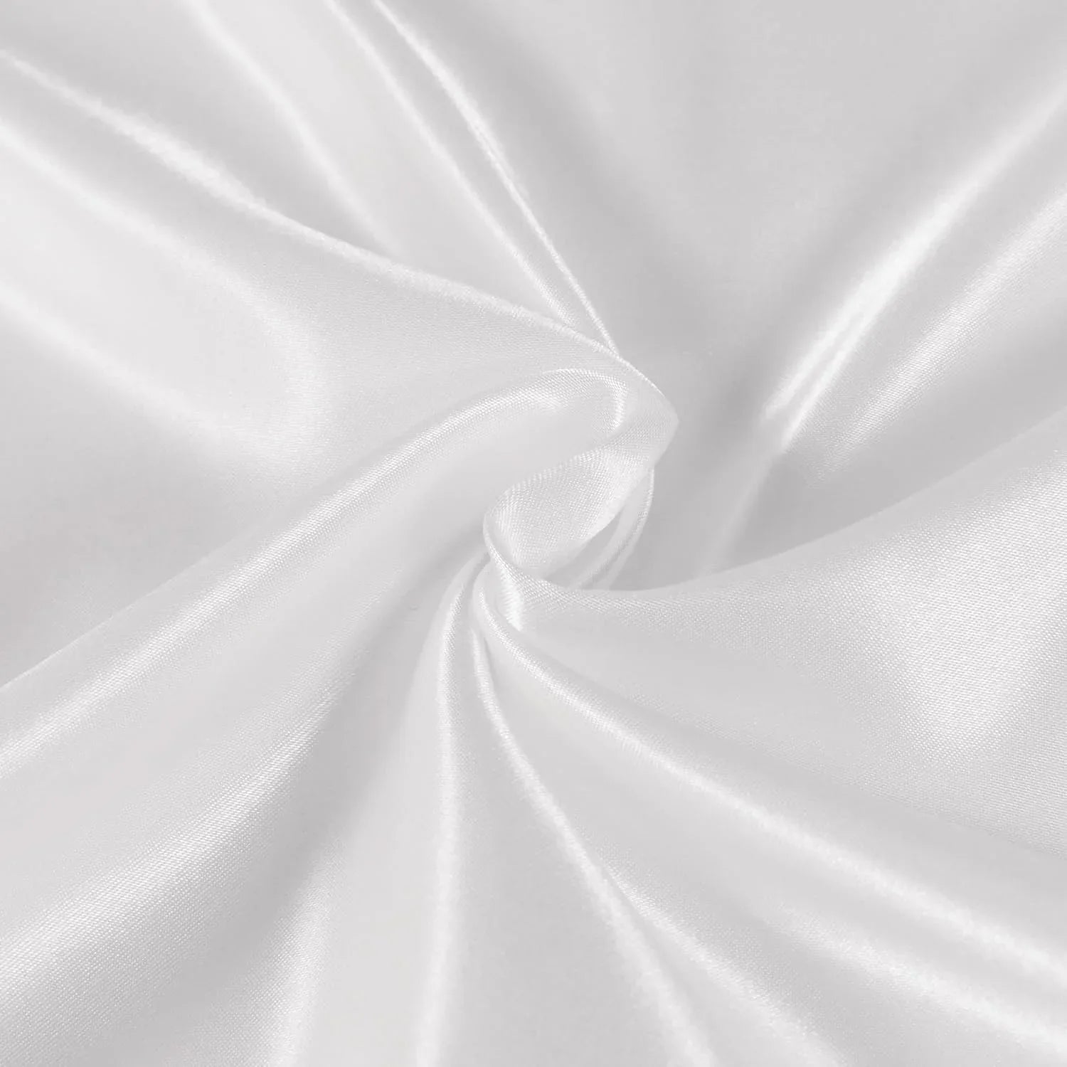 Satin Pillowcases - Silky Soft Polyester Satin with Zipper Closure - White, 48cm x 73cm (Twin Pack) - Mekamart Australia