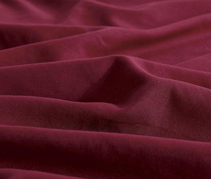 Twin Pack Vintage Washed Microfibre Standard Pillowcase (Burgundy, Standard) - Mekamart Australia