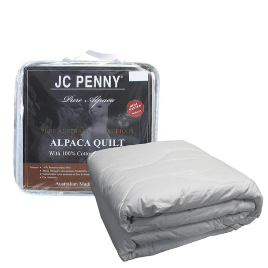 350GSM Alpaca Quilt with Cotton Japara Cover - Single - Mekamart Australia