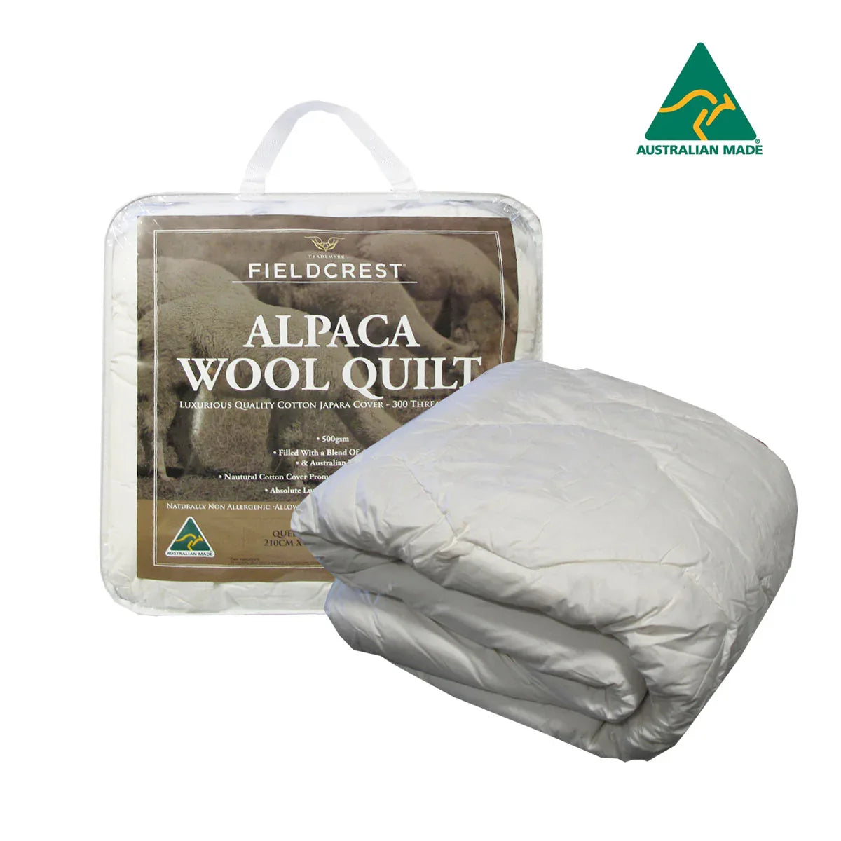 500GSM Alpaca Wool Blend Quilt Queen - Mekamart Australia