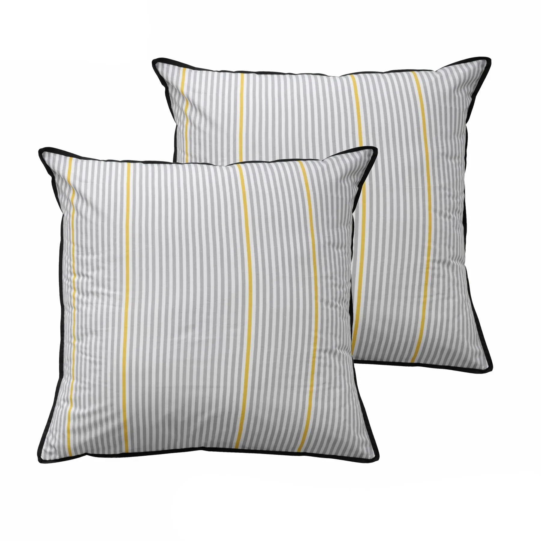 Bianca Pair of Baxter Grey European Pillowcases - Mekamart Australia
