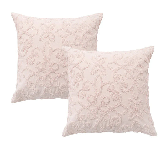 Bianca Pair of Ella Blush European Pillowcases 65 x 65cm - Mekamart Australia