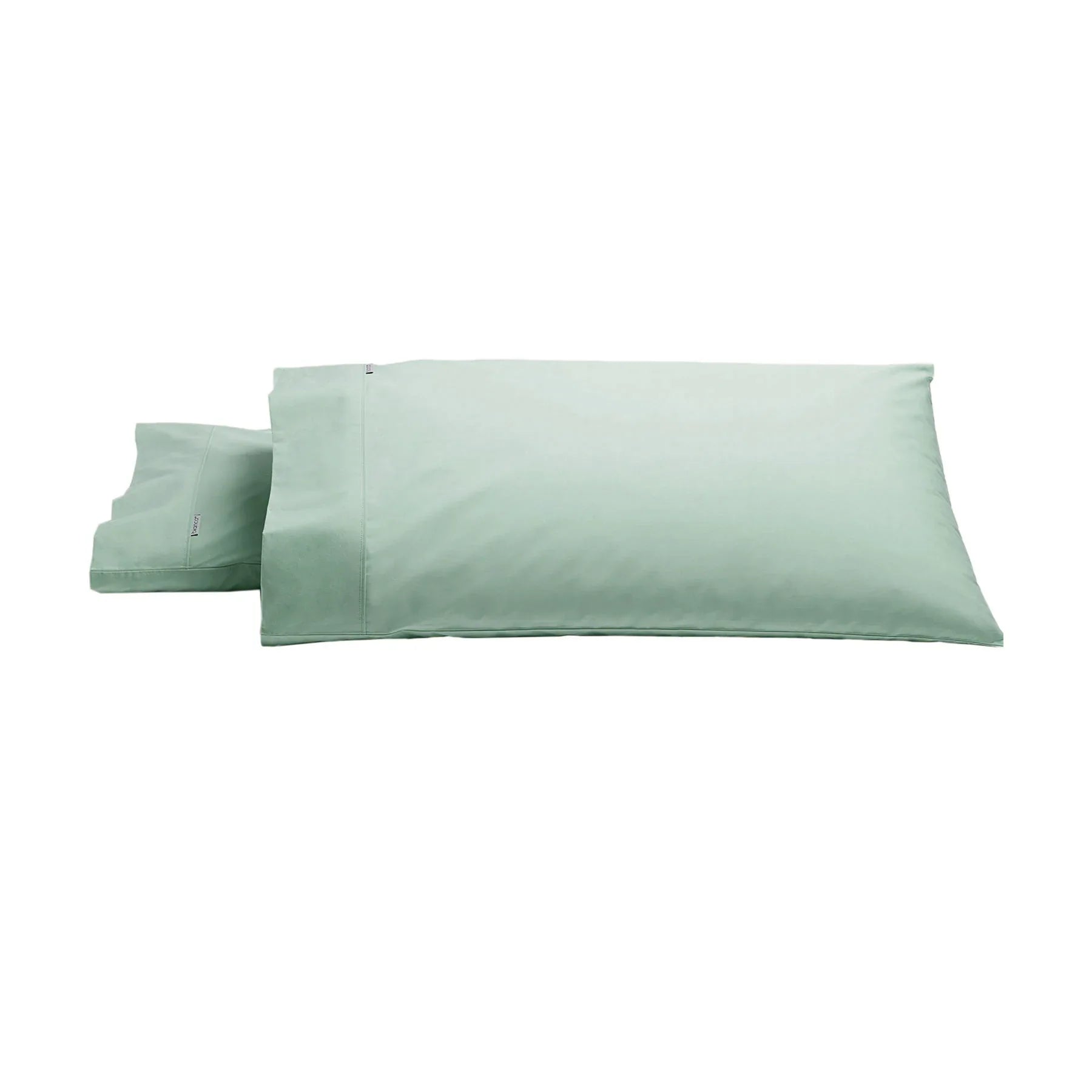 Bianca Pair of Heston Cotton Percale King Pillowcases Sage - Mekamart Australia