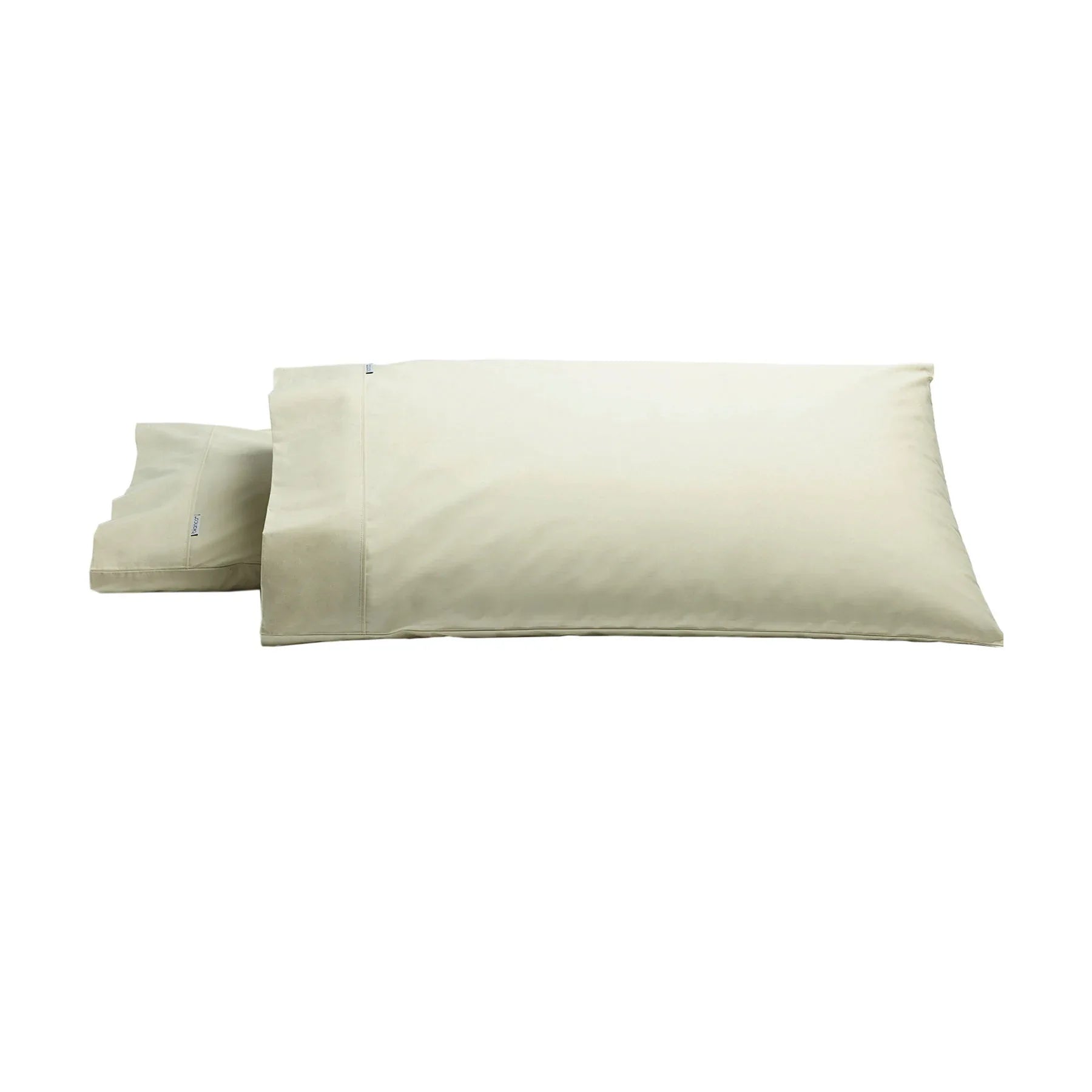 Bianca Pair of Heston Cotton Percale King Pillowcases Stone - Mekamart Australia