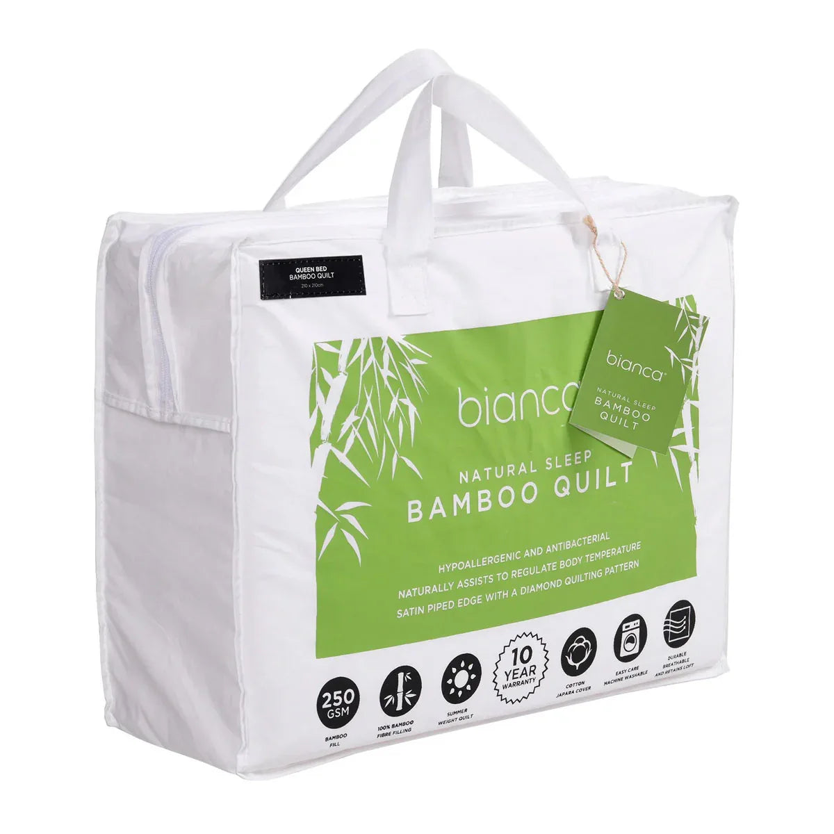 Bianca 250GSM Natural Sleep Bamboo Summer Quilt King - Mekamart Australia