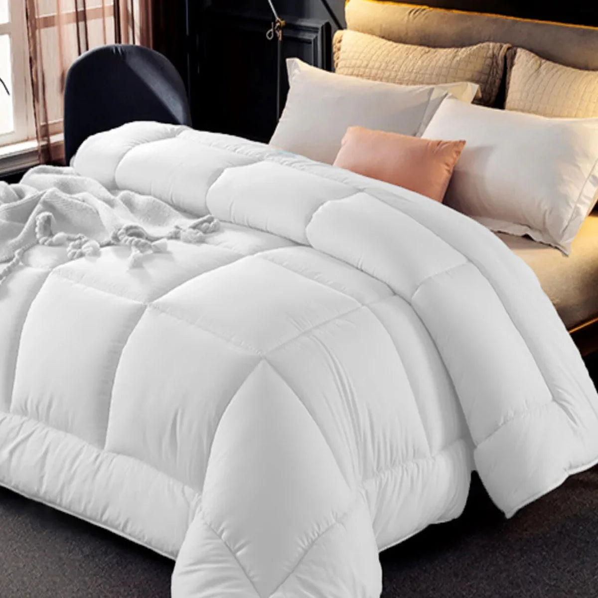 Ramesses 800GSM All Season Antibectiral Microfibre Quilt Queen - Mekamart Australia