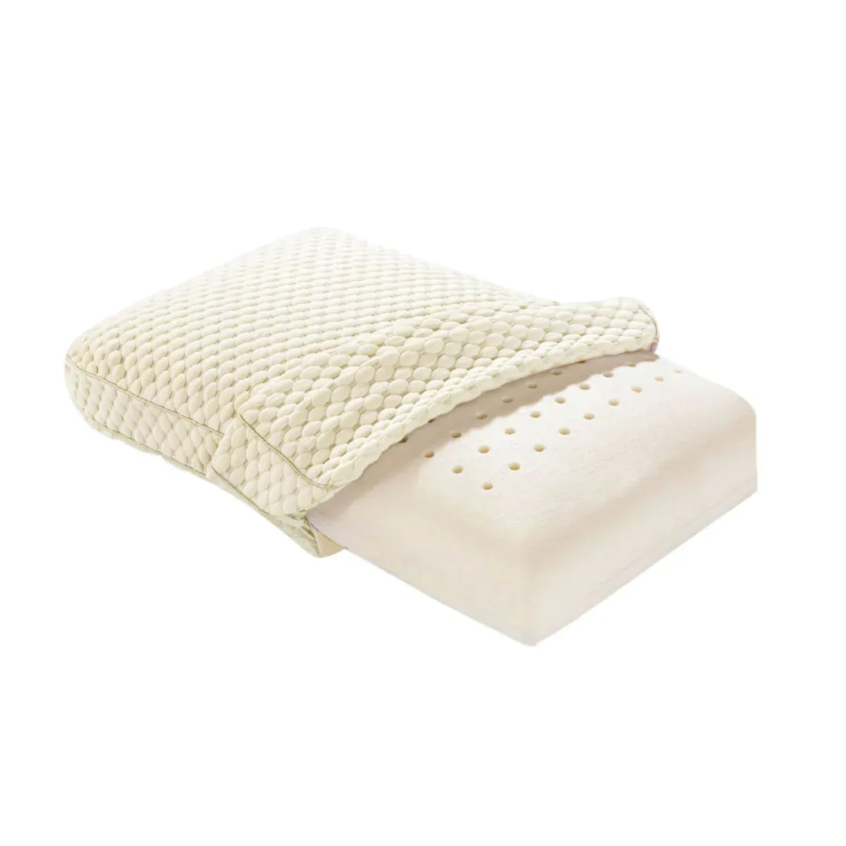 Alastairs Nature Basics Sleep System Memory Foam Gusset Pillow 65 x 40 x 13cm - Mekamart Australia