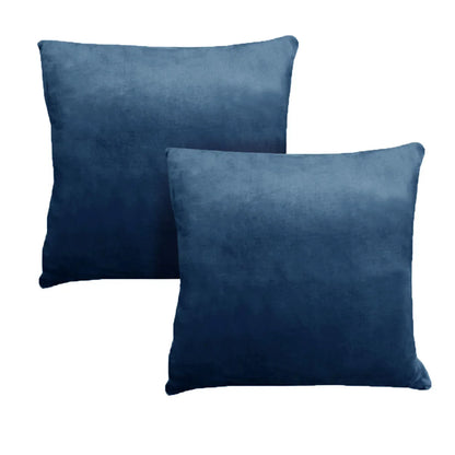Alastairs Augusta Navy Pair of Flannel Fleece European Pillowcases - Mekamart Australia