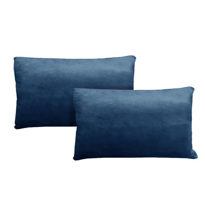 Alastairs Augusta Navy Pair of Flannel Fleece Standard Pillowcases - Mekamart Australia