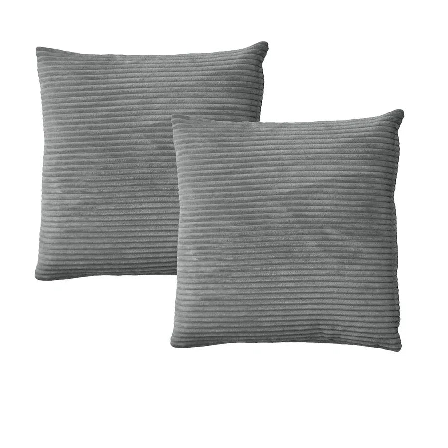 Alastairs Ruby Charcoal Pair of European Pillowcases - Mekamart Australia