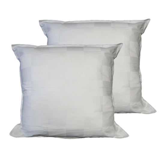 Orient Sense Pair of Dominic White European Pillowcases 65cm x 65cm - Mekamart Australia