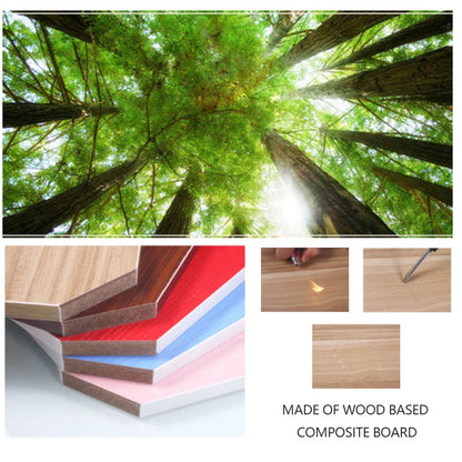 Wooden Desk Monitor Riser Stand With 3Tier Storage Shelves Desktop Bookshelf(Walnut Wood(Style 02)) - Mekamart Australia