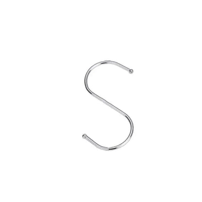 12cm Stainless Steel S Shape Hooks Kitchen Hanger Rack Clothes Hanging Plant Holders - 10PCS - Mekamart Australia