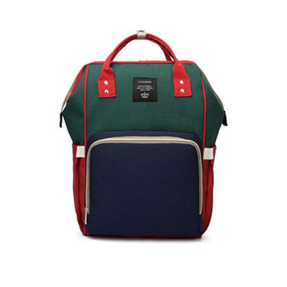 Luxury Multifunctional Diaper Nappy Backpack Maternity Mummy Changing Bag - Wavy Grain