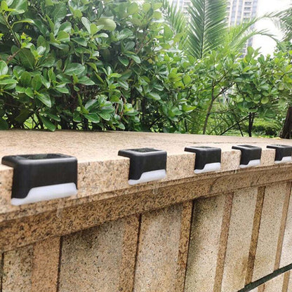 Solar Led Deck Lights Path Garden Patio Pathway Stairs Step Fence Lamp Outdoor - 4PCS