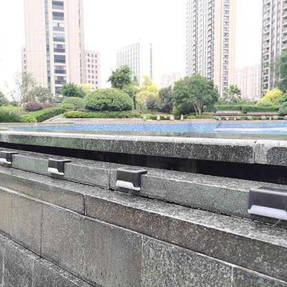 Solar Led Deck Lights Path Garden Patio Pathway Stairs Step Fence Lamp Outdoor - 4PCS