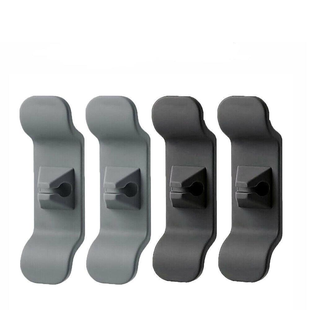 Cord Organizer Wrap Holder 4pcs Kitchen Appliance Cable Winder Adhesive Clip - 4PCS Black