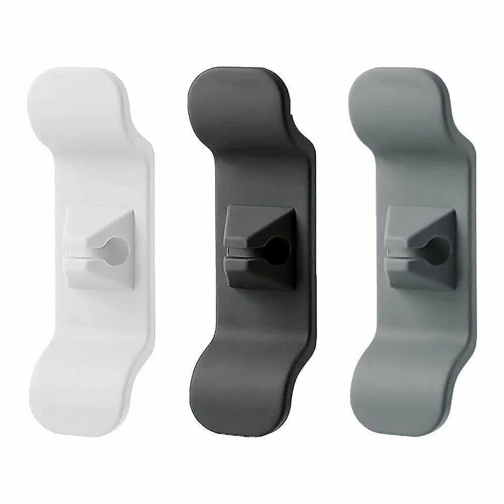 Cord Organizer Wrap Holder 4pcs Kitchen Appliance Cable Winder Adhesive Clip - 2PCS White+2PCS Black