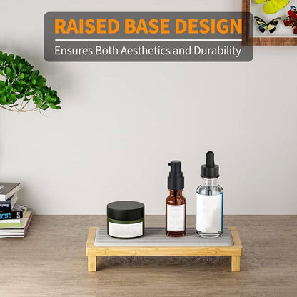 Countertop Absorbent Drainage Mat Sink Splash Pad Bathroom Tray Water Catcher - Dark Grey