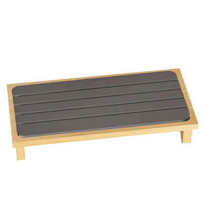 Countertop Absorbent Drainage Mat Sink Splash Pad Bathroom Tray Water Catcher - Dark Grey