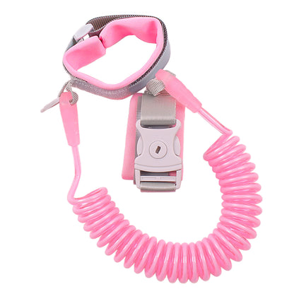 Adjustable Wrist Link Strap with Soft Cuff Anti-Loss Hand Band for Daily Walking Use - Orange